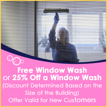 Free Window Wash or 25% Off a Window Wash (Discount Determined Based on the Size of the Building) Valid for New Customers